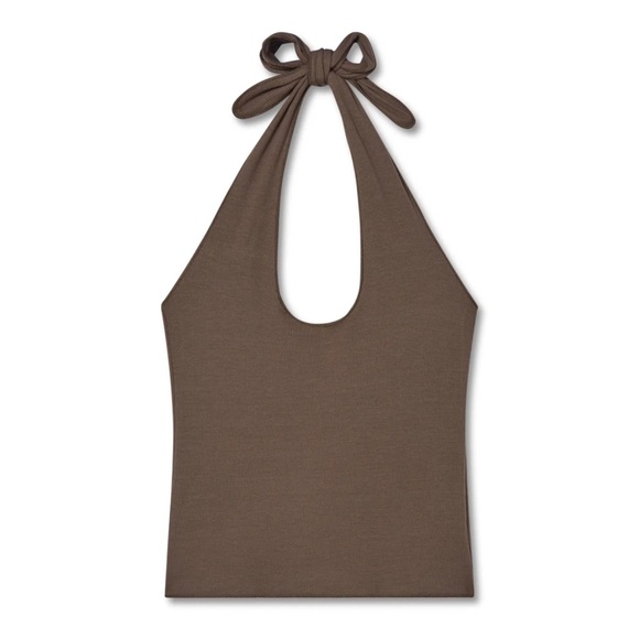 VIR VITA Pauline Halter Top Brown in size Medium - Picture 1 of 6